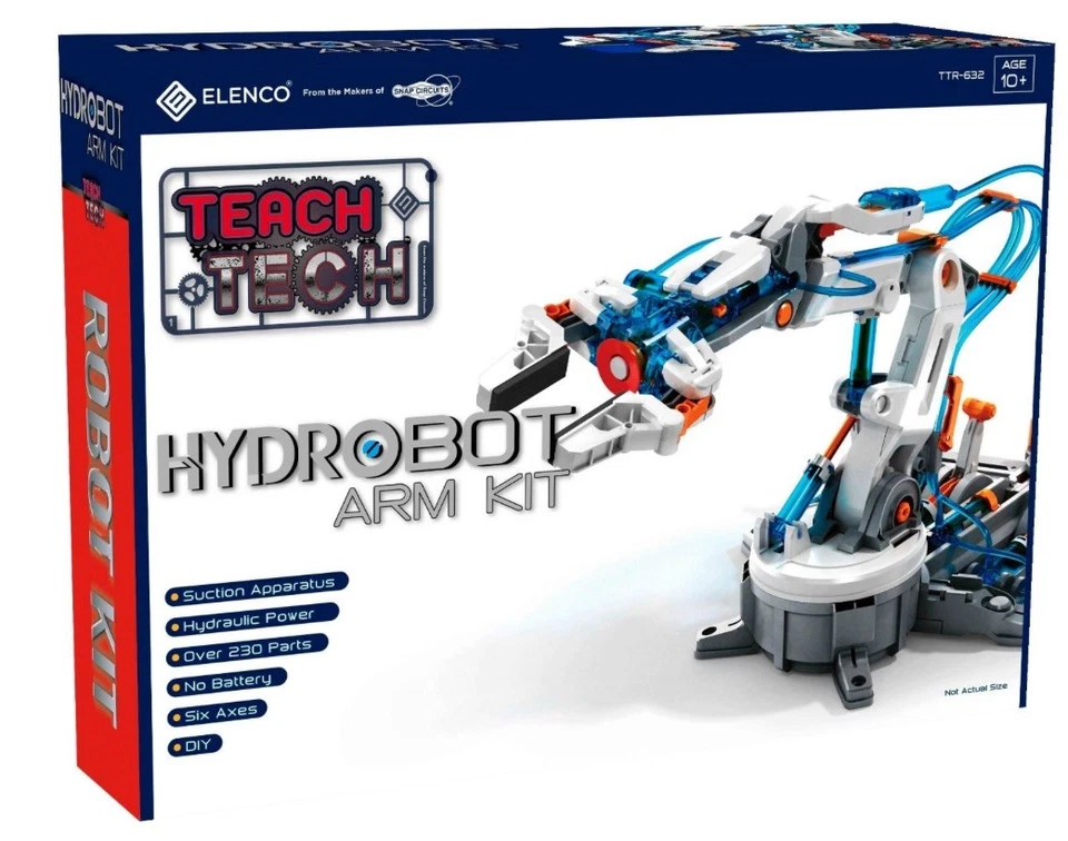 New Teach Tech Hydrobot Arm Kit Elenco TTR-632 STEM Building Toy Age 12+ - Image 1 of 2