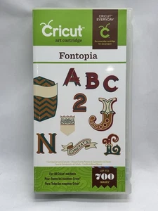 Cricut Fontopia Fonts Art Cartridge Scrapbooking Everyday Letters Numbers NEW! - Picture 1 of 5