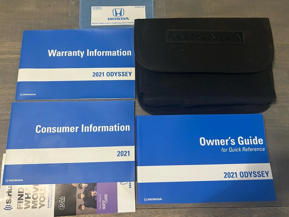 Honda Odyssey 2021 manual del propietario información de garantía con estuche incluido Foto 1 de 1