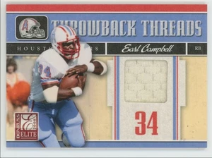 2008 Donruss Elite Throwback Threads Earl Campbell Patch /199 Oilers #TTS-15 A1 - Picture 1 of 2