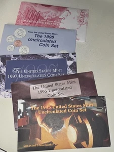 United States Mint Uncirculated Coin Sets P & D 1998 - 1999 (5) Sealed - Picture 1 of 8
