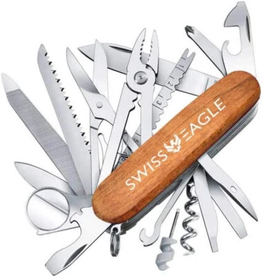 Swiss Eagle Multi-Function Classic Army Knife 30 EDC Swisstools -  Classic Brown - image 1 of 4