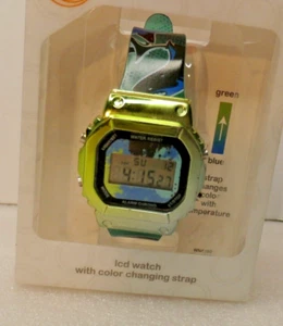 LCD Watch with Color Changing Band - New in Original Package - Picture 1 of 3