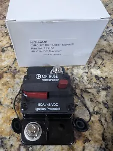 Optifuse Automotive Circuit Breaker 58 VDC High Amp 150A (CASE OF 10) - Picture 1 of 4