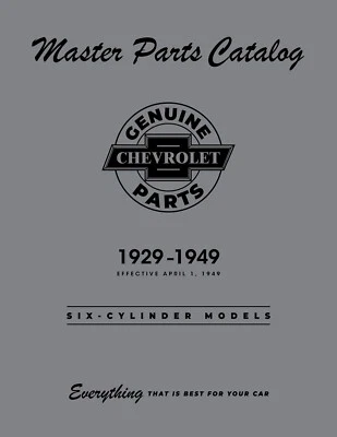 Catálogo Chevrolet Master Parts 1929-1949 (modelos de seis cilindros) Foto 1 de 4