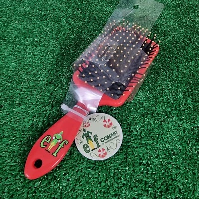 Elf Movie "Raised by Elves" Collectible Paddle Conair Hair Brush New (W5)  - Image 1 of 4