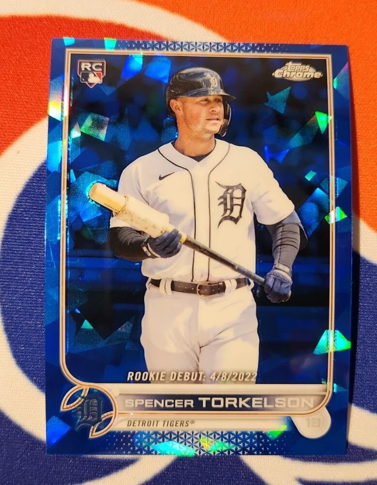 2022 Topps Chrome Update Sapphire Spencer Torkelson Rookie RC #231 Tigers - Image 1 of 2