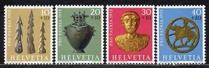 2342 - Switzerland 1972 - Pro Patria - Archaeological Findings - MNH Set - Picture 1 of 2