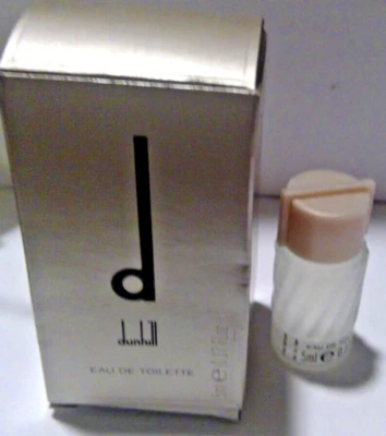 D by Dunhill Eau de Toilette *VINTAGE* Mini 5 ml/0,17 fl oz Caja Foto 1 de 4