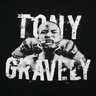 MMA Tony Gravely Black Short Sleeve Wrestling Men's Size L Large