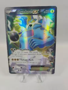 Pokémon TCG Thundurus EX Roaring Skies 98/108 Full Art Ultra Rare Holo - Picture 1 of 7