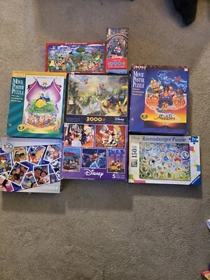 Lote De 8 Rompecabezas Disney (Mickey Mouse)---todos completos Foto 1 de 3