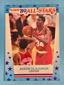 1989-90 Fleer All-Stars Sticker Akeem Olajuwon Houston Rockets #2 🏀 - Picture 1 of 2