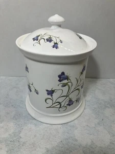 Spode "Campanula" 8 1/4" großes Glas - lila Blume - Fine Bone China England - Bild 1 von 15