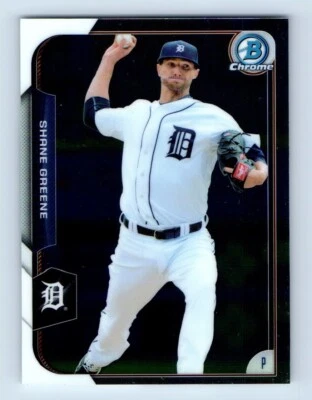 2015 Bowman Chrome Shane Greene Detroit Tigers #43 - Image 1 of 2