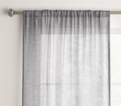 2  Light Filtering Window Curtains Panels - Room Essentials™  42"W x 84"L Gray - Image 1 of 4