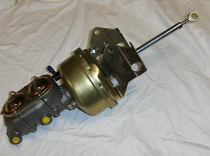 1957-72 Ford F Series Truck 7" Zinc Power Brake Booster Master Cylinder Kit - Picture 1 of 9