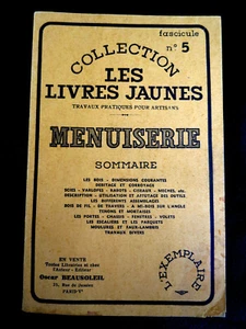 Documentaire ! La Menuiserie ! Les livres Jaunes ! C22 - Picture 1 of 1