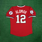 Roberto Alomar 1976 Cleveland Indians Cooperstown Men's Red Jersey w/ Patch