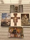 5 cartes postales Rome Italie plurigraphe basilique Saint-Pierre Sainte-Marie Mafor San Francesco