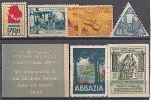 F-EX5191 ITALY ITALIA CINDERELLA STRADIVARIUS CREMONA ABBAZIA MILAN NO GUM. - Picture 1 of 1