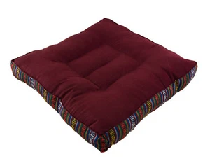 Coussin Zafu Meditation Yoga 36cm Carré Artisanat fabrication artisanale 25483 - Picture 1 of 3