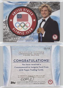2018 Topps US Olympic & Paralympic Team and Hopefuls /50 Charlie White Rookie RC