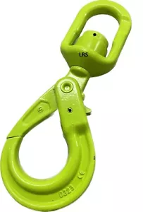 4T Self Locking 10mm Swivel Hook With Bearing 4X4, Lifting, Rigging Grade 100 - Picture 1 of 1