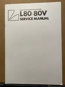 Original Service Manual for the Luxman L-80 L-80V Amplifier Amp ~ Repair - Picture 1 of 1