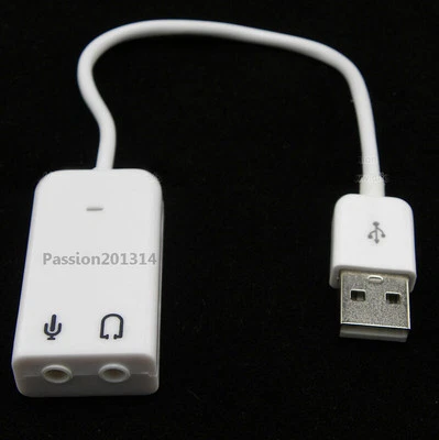 PC Desktop Windows USB 2.0 3D Virtual 7.1 Channel Audio Sound Card Adapter - Image 1 of 3