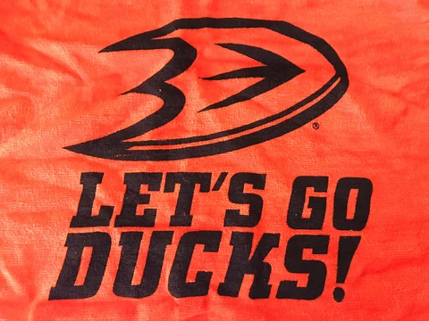Anahiem Ducks Game Giveaway Orange Rally Towel Cover