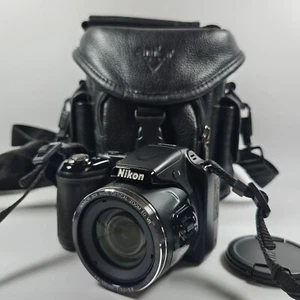 Nikon COOLPIX L820 16.0MP 30x Zoom Digital Bridge Camera (Black), Lens Cap, Case - Picture 1 of 18