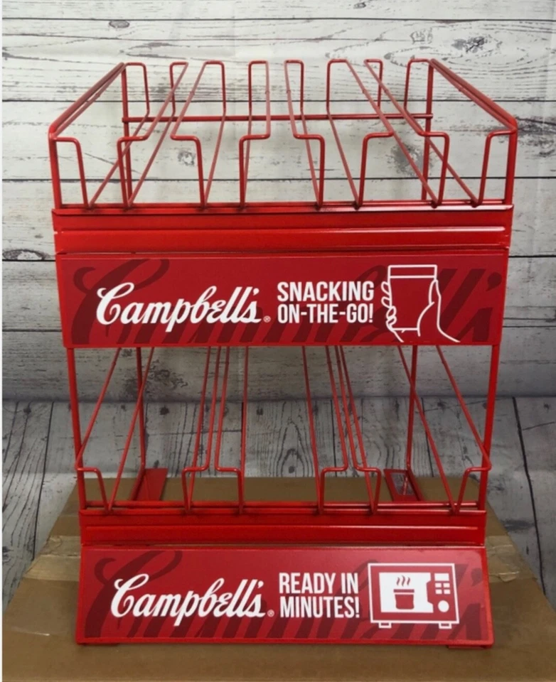 Campbell's Red Convenience Soup Rack Display Storage New In Box - Image 1 of 2