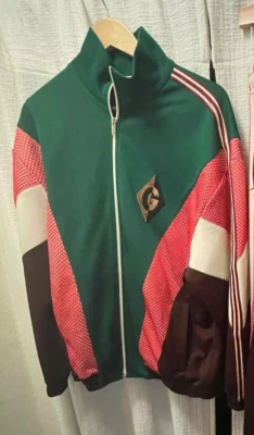 Chaqueta deportiva Gucci Technical Bomber (verde/marrón/rojo/blanco) Foto 1 de 4