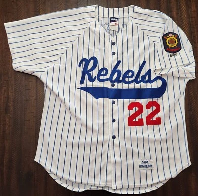 Camiseta deportiva de béisbol vintage Bike American Legion Appleton Rebels para hombre XL blanca Foto 1 de 4