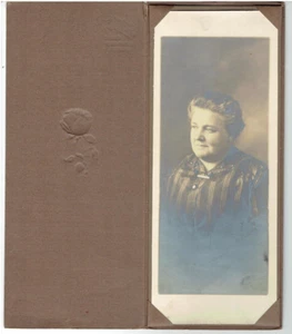 The Wolk Studio 3 1/8" W x 7 3/4" Antique *Original* Photograph - Picture 1 of 2