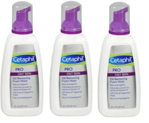 Cetaphil Pro for Oily Skin Oil Removing Foam Wash 8 oz X 3 Packs - Picture 1 of 2