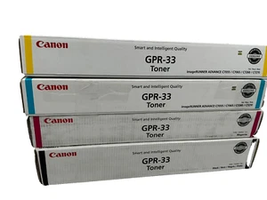 Genuine Canon GPR-33 KCMY Set of Toners for the C7055/7065 - Picture 1 of 3