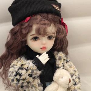 Full Set 1/6 BJD Doll Girl SD Ball Jointed Doll Eye Face Makeup Clothes Handmade - Picture 1 of 10