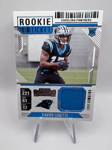Xavier Legette - 2024 Panini Contenders Rookie Ticket Swatches Panthers Patch RC - Picture 1 of 2