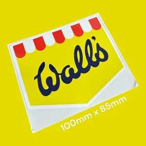 Walls Wall’s Ice Cream Van' Vinyl Sticker replacement sticker decal Retro 70s - Picture 1 of 1