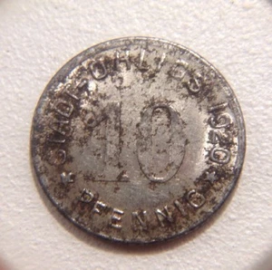 Germany, Stadt Ohligs 10 Pfennig 1920, Emergency coin, War money, Notgeld - Picture 1 of 3