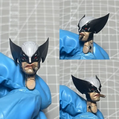 1/12绘画漫画金刚狼盔甲头模型适合6英寸可动人偶 — 第 1/4 张图片