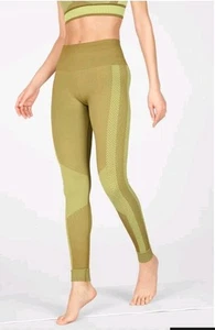 Fabletics Damen Gr. S High Waist Seamless Check Leggings Grün Feuchtigkeitsableitend - Bild 1 von 12