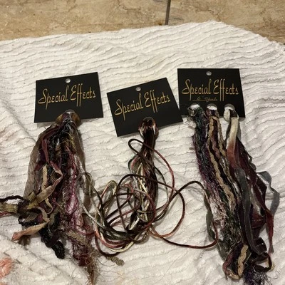 Embroidery Embellishment  Ribbon Braid Trim special effects tea rose LOT - Image 1 of 2