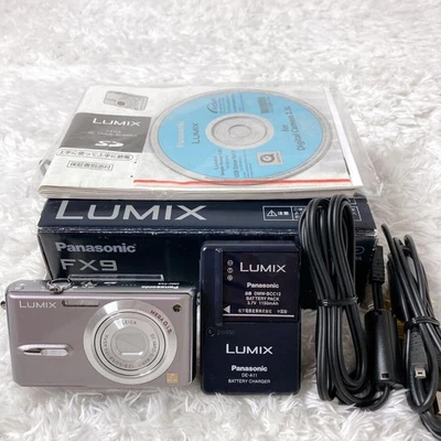 Panasonic LUMIX DMC-FX9 Gray Compact Digital Camera 6MP Japan Seller Tested - Image 1 of 4