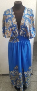 India Kleid  Ibiza Boho Hängerchen Hippi Style kobaltblau Gr34,36,38,40,kl42 K5 - Bild 1 von 3