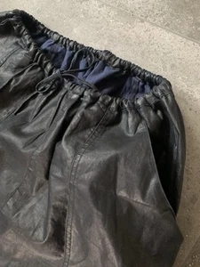 Eva’s Sunday Black Coated Linen Ginza Trousers - Picture 1 of 23
