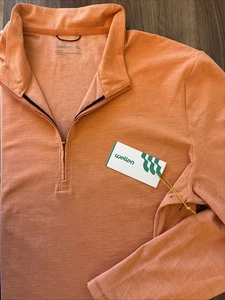 NWT Wellen Wellknit Zip Pullover, Huckberry Limited Edition, Men Sz XL, Orange - Picture 1 of 22