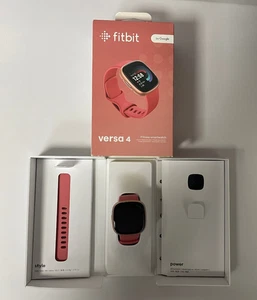 Reloj GPS Fitbit Versa 4 Mujer - Rosa Arena/Cobre Rosa Aluminio - Bien Usado - Imagen 1 de 11